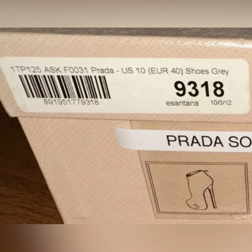 Prada Women's Soft Brown Platform Ankle Boots Size 40 Women’s - Picture 9 of 9